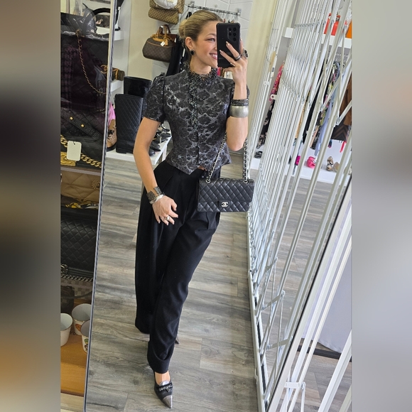 Chanel Medium Double Flap Classic Cavier - Picture 16 of 16